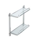 StilHaus EL694-08 Double Glass Bathroom Shelf